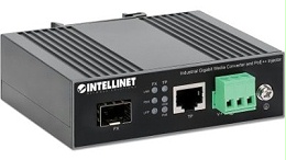以太联Intellinet 推出-509107 工业级千兆位光电转换器和PoE++ 注入器